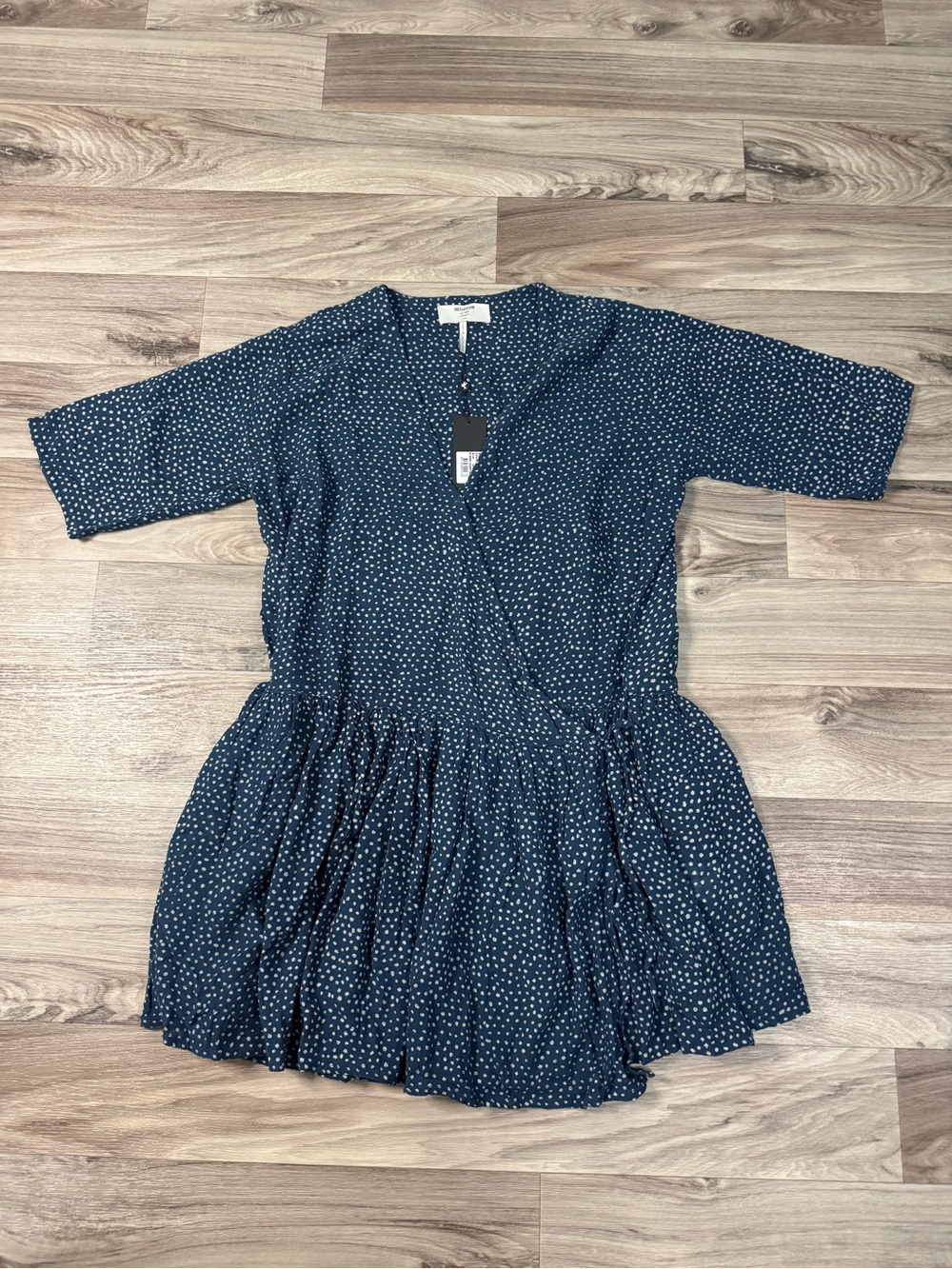 NWT One Teaspoon Starry Night Wrap Dress in Navy Size Large